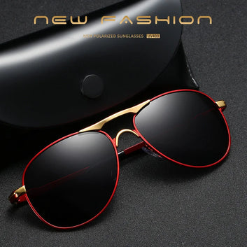 Luxury Pilot Polarized Sunglasses Men Women UV400