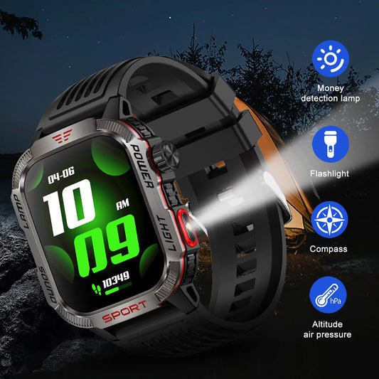 Men’s Waterproof Smartwatch with Bluetooth Calls & Fitness Tracking!