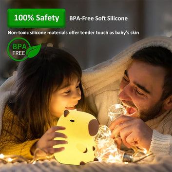 Cute Capybara Night Light Silicone Nightlight Gift
