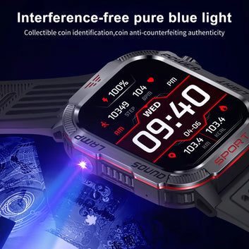 Men’s Waterproof Smartwatch with Bluetooth Calls & Fitness Tracking!